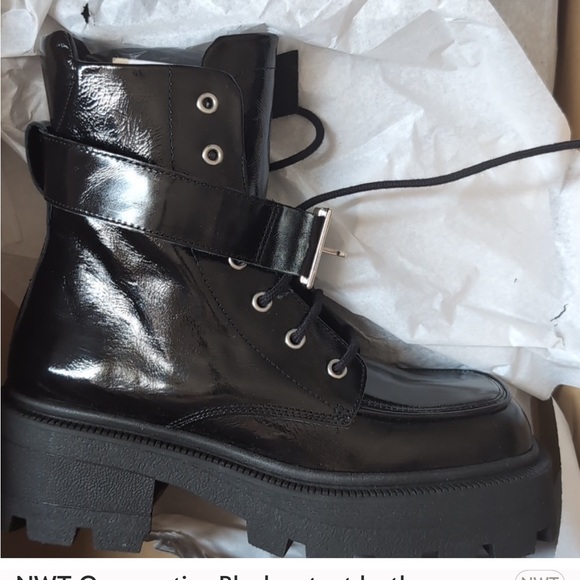 Cooperative Chunky Patent Leather Boots - Picture 6 of 8